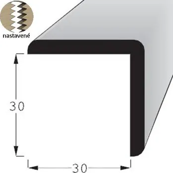 Podlahová lišta Rohová lišta - R 3030 SM /150 nast.