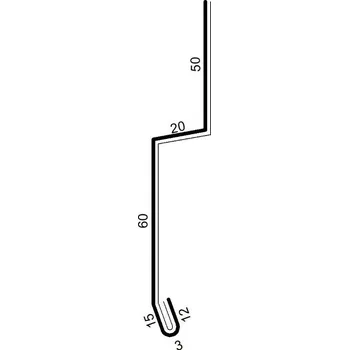 ukončovací lišta Lithoplast Ukončovací lišta PVC N15