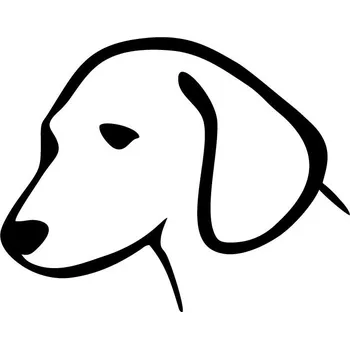 samolepka samolepka pes (silueta pes)