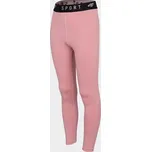 4F HJZ22-JSPDF002 DARK PINK Dětské funkční legíny EU 146/152