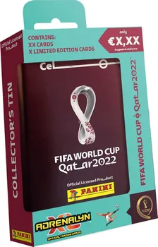 Sběratelská karetní hra Panini FIFA World Cup Qatar 2022 Adrenalyn XL plechovka