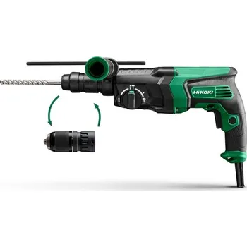 Pneumatické kladivo HiKoKi DH26PMCWSZ Vrtací kladivo 830W, 26mm, SDS-plus, výměnitelné sklíčidlo,kufr