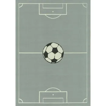 Koberec Balta Koberec dětský LUNA 533549/89944 šedý Fotbalové hřiště Rozměr: 80x150 cm
