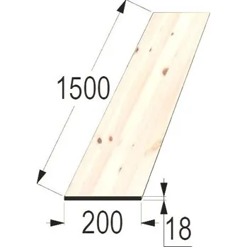 Příslušenství pro zahradní stavbu Spárovka SM 18x200 x 1500 průběžná A/B