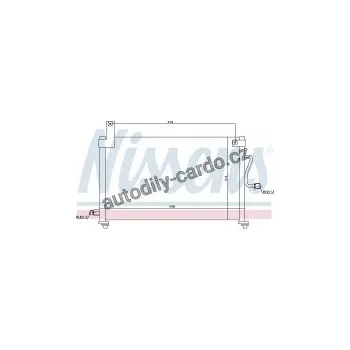 Chladič motoru Chladič klimatizace NISSENS 94751
