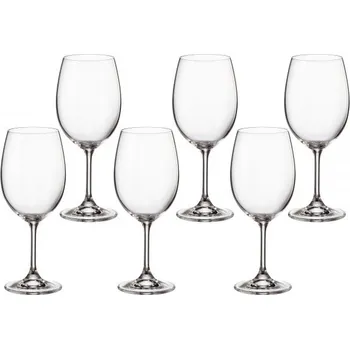 Sklenice sklen. 450ml, 6ks, KLARA/SYLVIA červ.víno