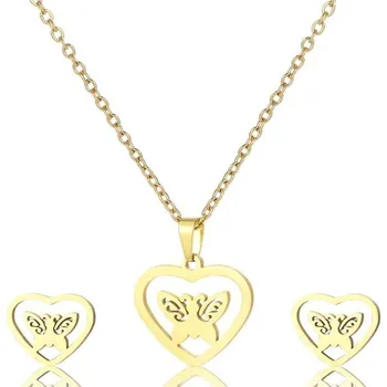 Souprava šperků IZMAEL Set NB 21657 Zlatá KP21657