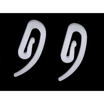 Plastový šnekový háček na záclony, barva bílá