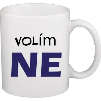 Hrnek malý bílý s potiskem NE hrnek