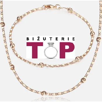 Souprava šperků B-TOP Dámská souprava MARINA - růžové pozlacení