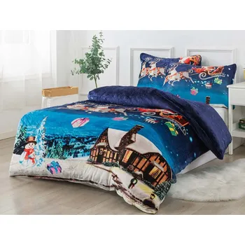 Povlečení XPOSE Vánoce 2 140 x 200, 70 x 90 cm zipový uzávěr