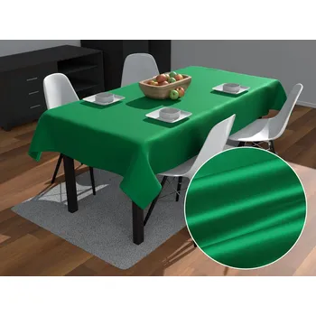 ubrus Saténový obdélníkový ubrus polyesterový Satén LUX-028 Irská zelená 50x100 cm