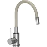 QUADRON MAGGIE BROUŠENÁ OCEL/BÉŽOVÁ