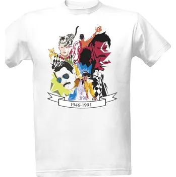 Pánská móda Tričko s potiskem Freddie Mercury Tribute pánské