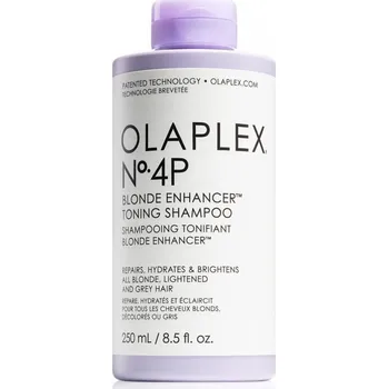 Vlasová kosmetika Tónovací šampon pro všechny typy blond, zesvětlených a šedivých vlasů OLAPLEX N°.4P Blonde Enhancer 250 ml