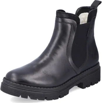 Dámská zimní obuv DÁMSKÉ KOTNÍKOVÉ BOTY RIEKER Z8584-00 ČERNÁ Barva: Černá, Velikost: 36