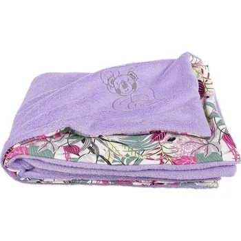 Dětská deka Kaarsgaren Dětská deka Wellsoft bavlna 100 x 70 cm Fialová/koala