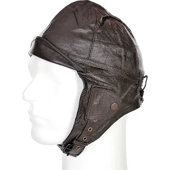 Pokrývka hlavy 101. INC Motokukla Retro letecká RAF kožená hnědá Vyberte velikost: 57/Medium