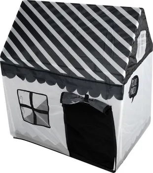 Dětský stan Aga Skládací domeček na hraní 120 x 95 x 60 cm černý/bílý