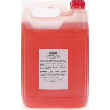Mýdlo Vione Tekuté antibakteriální mýdlo červené 5 l