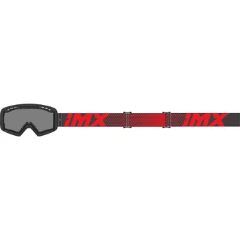 Motocyklové brýle Brýle IMX ENDURANCE FLIP BLACK MATT/ RED- SKLO DARK SMOKE + CLEAR (2 náhradní skla)