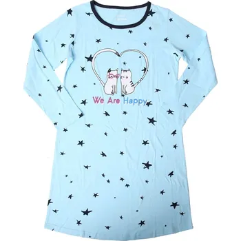 Dívčí pyžamo Dívčí noční košile Wolf S2282 vel. 146-170 světle modrá
