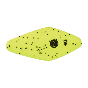 Nástraha DAM Effzett plandavka Pro Trout Inline Spoon Yellow Black Flake UV gramáž: 3.8g - 3.1cm