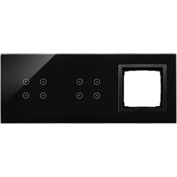 Elektrická zásuvka SIMON DSTR3440/75 Moduly s dotykovým panelem 3 lávová/černá matná