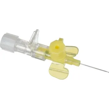 Injekční jehla Vasofix Safety Pur 24G i.v. kanyla s portem a křídélky 0,7 x 19 mm žlutá, 50 ks