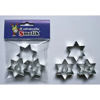 Dóza na potraviny vykr. 0798 Hvězdy se středem, sada-3ks