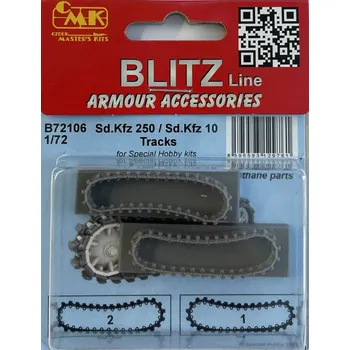 Plastikový model CMK 1/72 Sd.Kfz.250 / Sd.Kfz.10 Tracks (resin set)