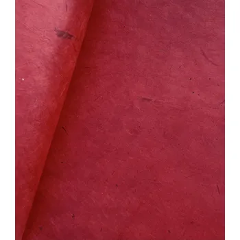 Umělecký papír Sapaimport Nepálský ruční papír Lokta - červená Velikost: arch 75x50 cm