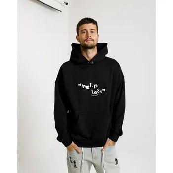 Pánská mikina Don Lemme Unisex Mikina Helpless - black Velikost: M