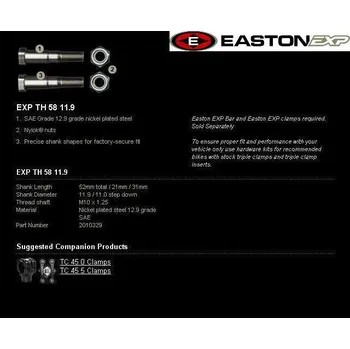 Montážní sada řidítek EASTON EXP EXP TH 58 11.9