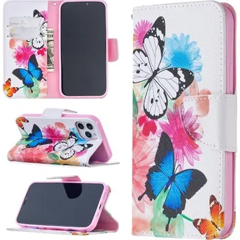 Pouzdro na mobilní telefon Pouzdro pro iPhone 12 / 12 Pro Motýly bílé