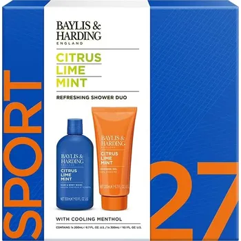 Kosmetická sada Baylis & Harding – Pánská dárková sada Limetka a Máta, 2ks