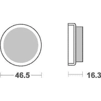Brzda pro motocykl Brzdové destičky MR3 zadní BMW K 100 rok 83-94