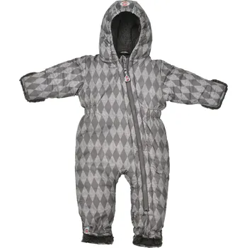 Kojenecká kombinéza Lodger Skier Scandinavian Polyester Print Coal zimní kombinéza šedá