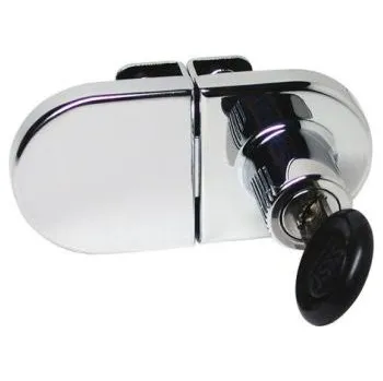 Nábytkové kování SISO zámek na dvě skla 918 Cr SU