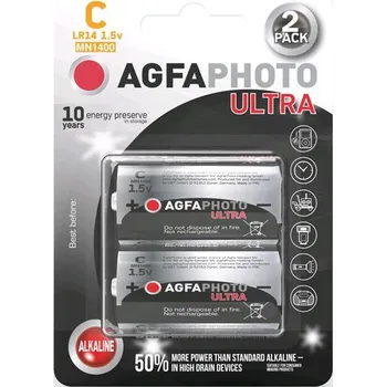 Článková baterie Baterie C (LR14) alkalická AGFAPHOTO Power Ultra 2ks / blistr