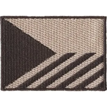 Oblečení a móda NAVYS Nášivka vlajka Česká republika střední šikmé pruhy desert A-18sz