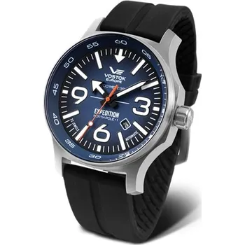 Hodinky Hodinky Vostok Expedition North Pole automat YN55/595A638S černý řemínek + Dárek zdarma