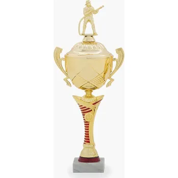 Cinkili Trofej C22027 hasič zlatá/červená Označení: C, Výška: 41 cm, Průměr: 100 mm