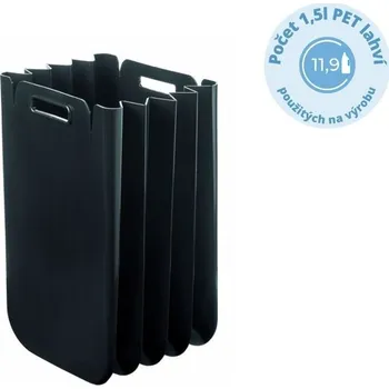 Odpadkový koš Skládací víceúčelový koš ECO PACKLY, černý - GUZZINI (ECO PACKLY víceúčelový skládací kontejner, černý - GUZZINI)