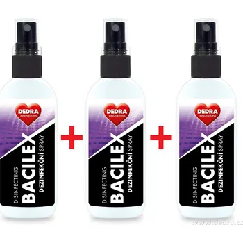 Dezinfekce 2+1 ZDARMA certifikovaný dezinfekční spray, na plochy i respirátory, BACILEX DISINFECTING SPRAY+
