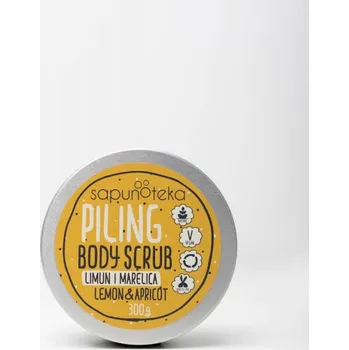 Tělový peeling Sapunoteka Body Scrubs Lemon 300g - Citrusový tělový peeling s meruňkovým olejem