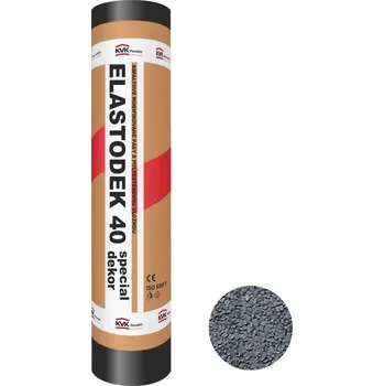 Asfaltový pás KVK Parabit Elastodek 40 Special Dekor šedý 1 x 7,5 m