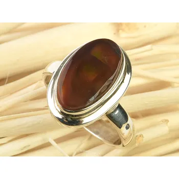Prsten Ohnivý achát prsten Ag 925/1000 5,9g vel.55