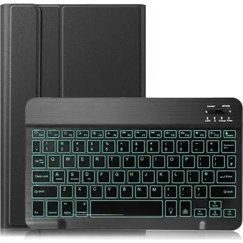 Pouzdro na tablet Zesílené Pouzdro Na Lenovo Tab P11 Nebo P11 Plus S Klávesnicí Barva: Černá - Podsvícená