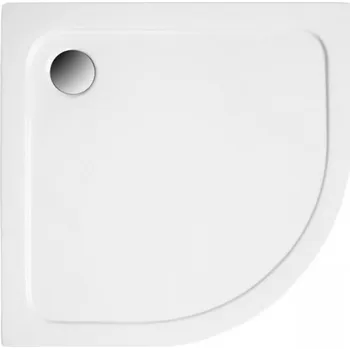 Polimat Čtvrtkruhová krylátová sprchová vanička Standard 2 80x80 (90x90) Barva: Bílá, Rozměry (cm): 90x90